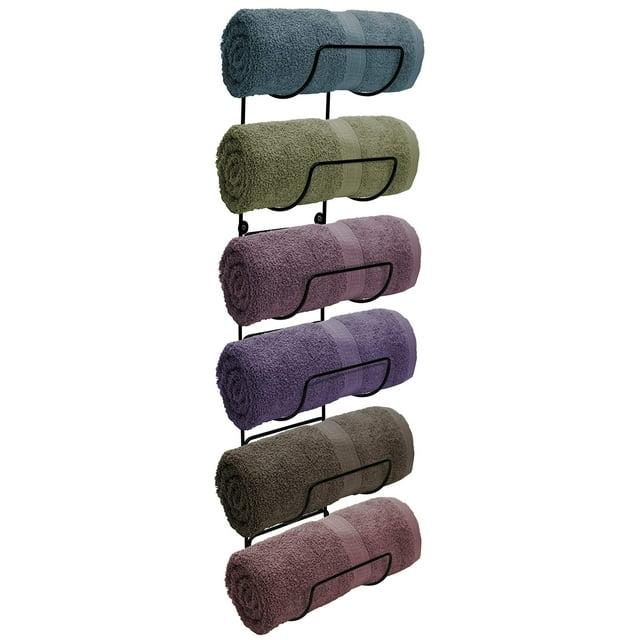 Sorbus 6-Tier Wall Mounted Metal Towel Rack