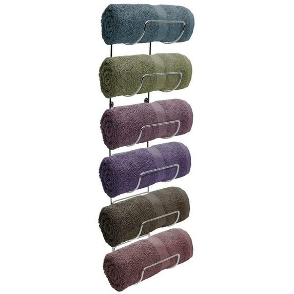 Sorbus 6-Tier Wall Mounted Metal Towel Rack