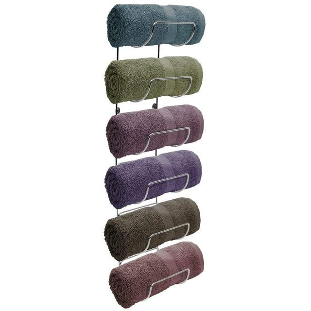 Sorbus 6-Tier Wall Mounted Metal Towel Rack