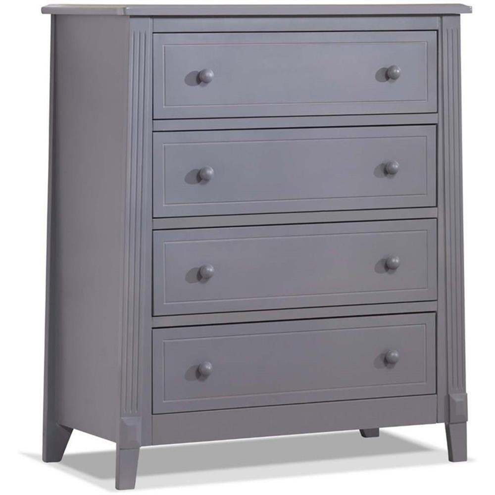 Sorelle Berkley 4 Drawer Chest Dresser Gray