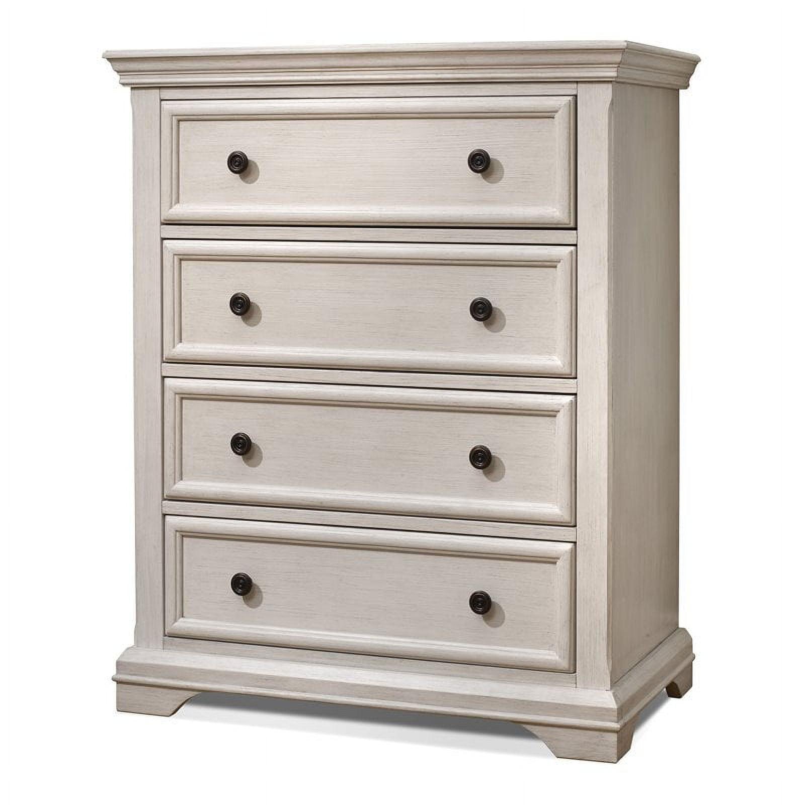 Portofino Brushed Ivory 4-Drawer Nursery Dresser