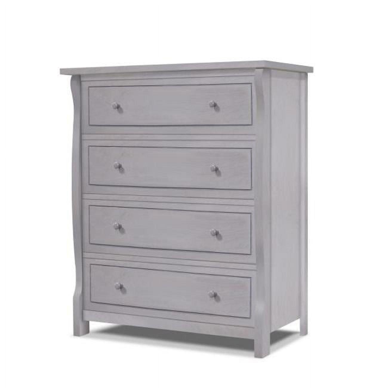 Weathered Gray Double Nursery Vertical 4-Drawer Dresser