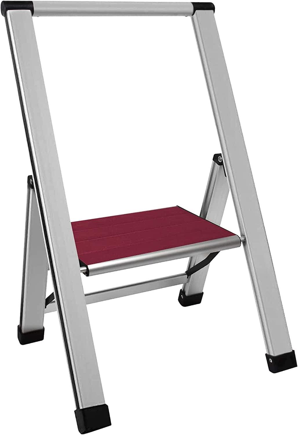 Sorfey Step Ladders 1 - Step Steel Lightweight Folding Step Stool