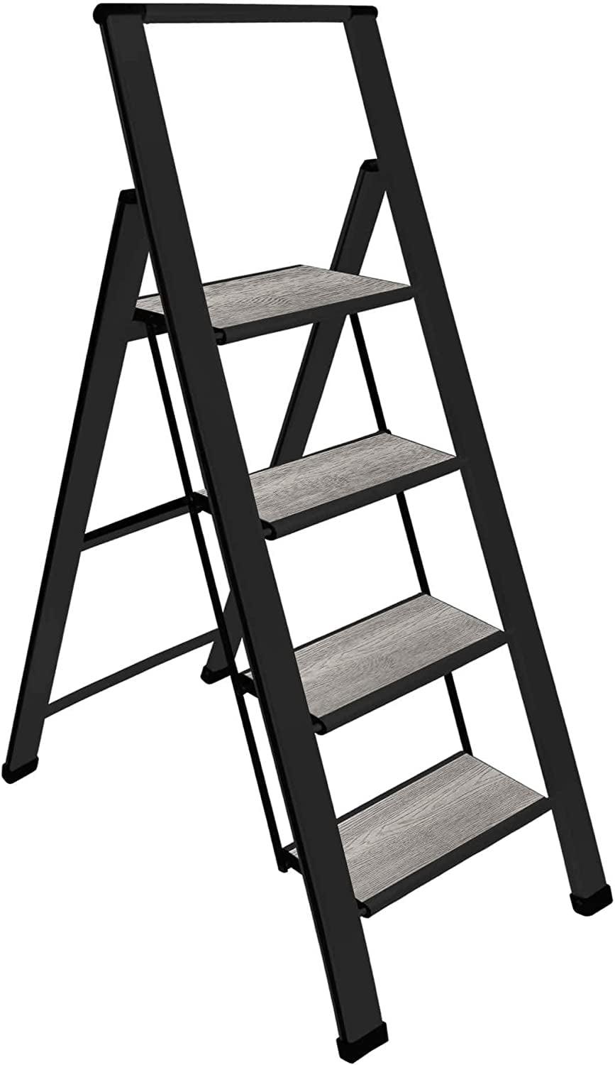 Sorfey Sorfey Step Ladders 4 - Step Steel Lightweight Folding Step Stool