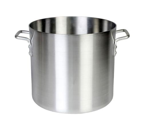 Soro Essentials- 16 qt. Medium Weight Aluminum Stock Pot- 4mm Thickness Cooking Stock Pot for Pasta Soup Stew Pot Simmering Pot for Soup Seafood Stock Home Restaurant and Catering