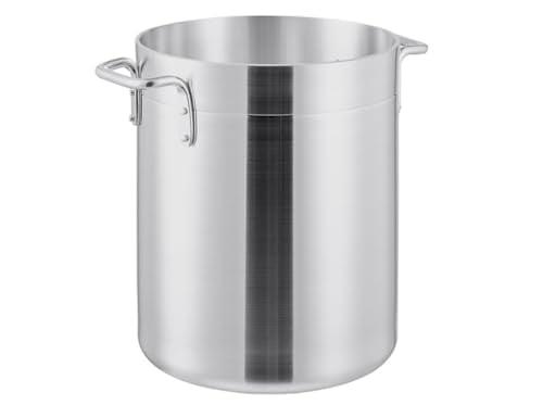 Soro Essentials- 16 qt. Medium Weight Aluminum Stock Pot- 4mm Thickness Cooking Stock Pot for Pasta Soup Stew Pot Simmering Pot for Soup Seafood Stock Home Restaurant and Catering