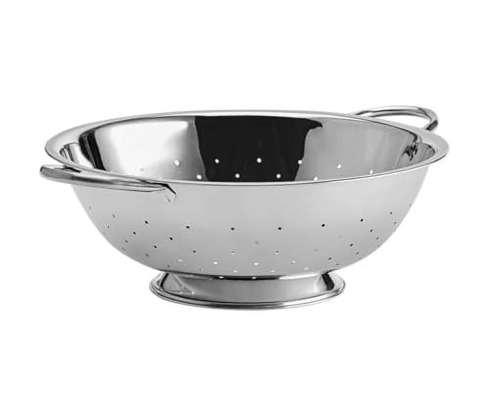 8-Quart Stainless Steel Colander with Handles and Base