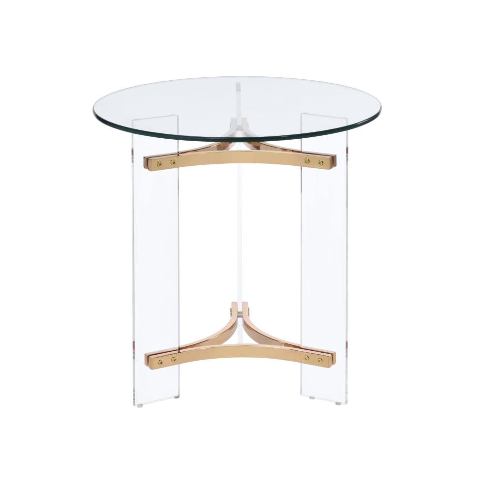 23" Sosi Accent Table Gold Finish - Acme Furniture