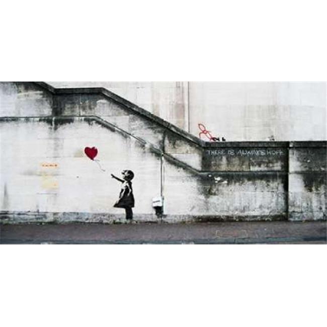 South Bank London Graffiti Banksy Poster Print, 10 x 20