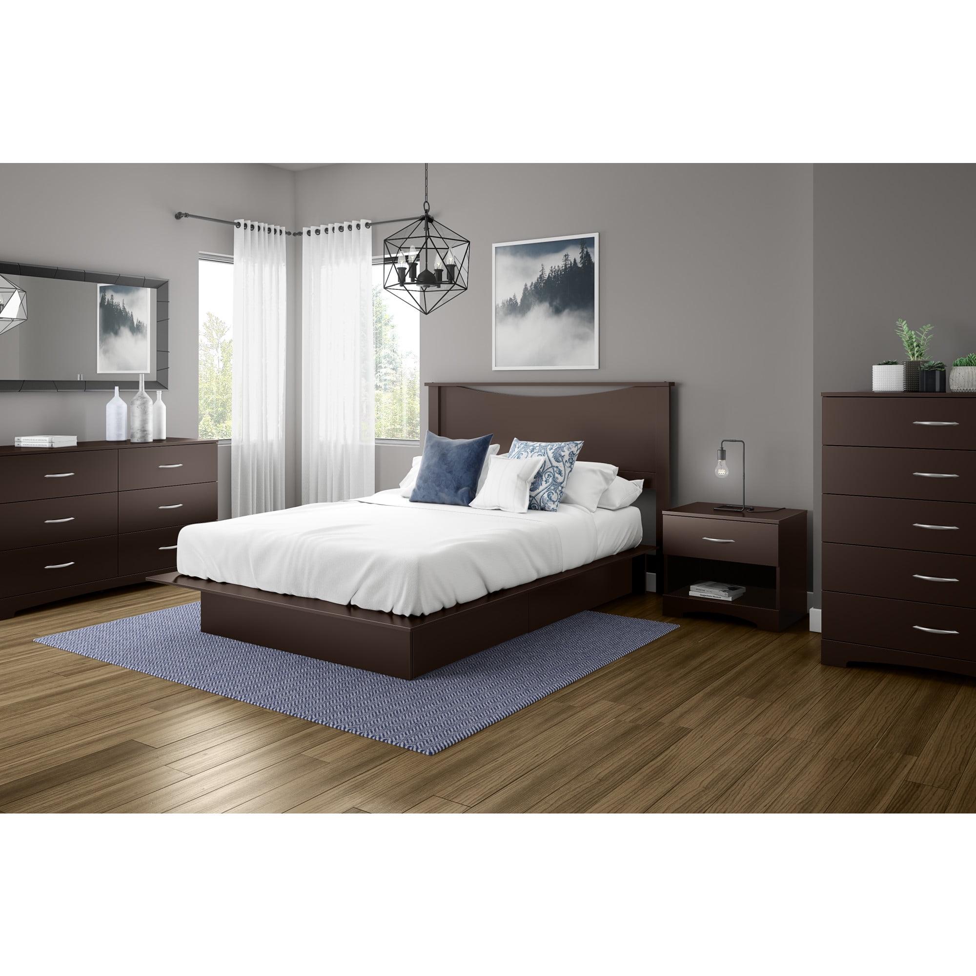 Chocolate Double Dresser with Soft Close Drawer