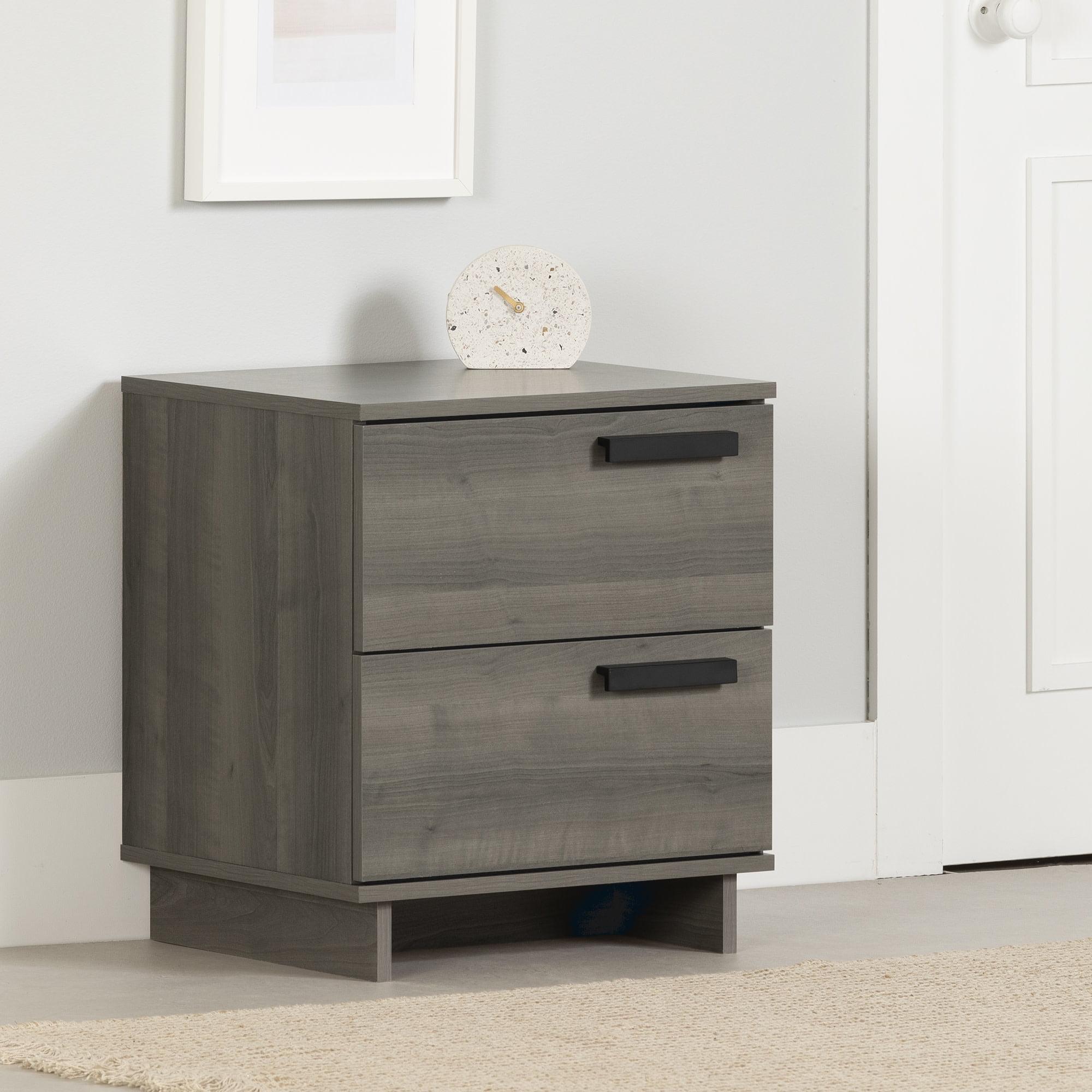 South Shore Cavalleri, Scandinavian Nightstand,  Gray