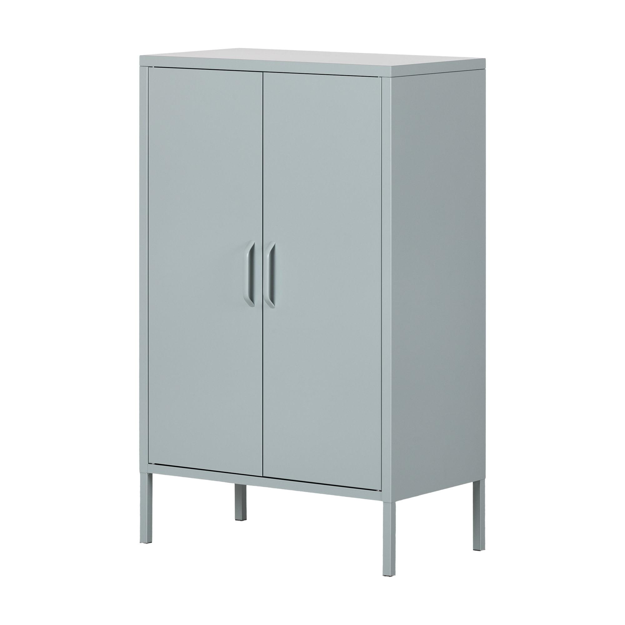 Pale Blue Metal Adjustable Shelving Office Cabinet