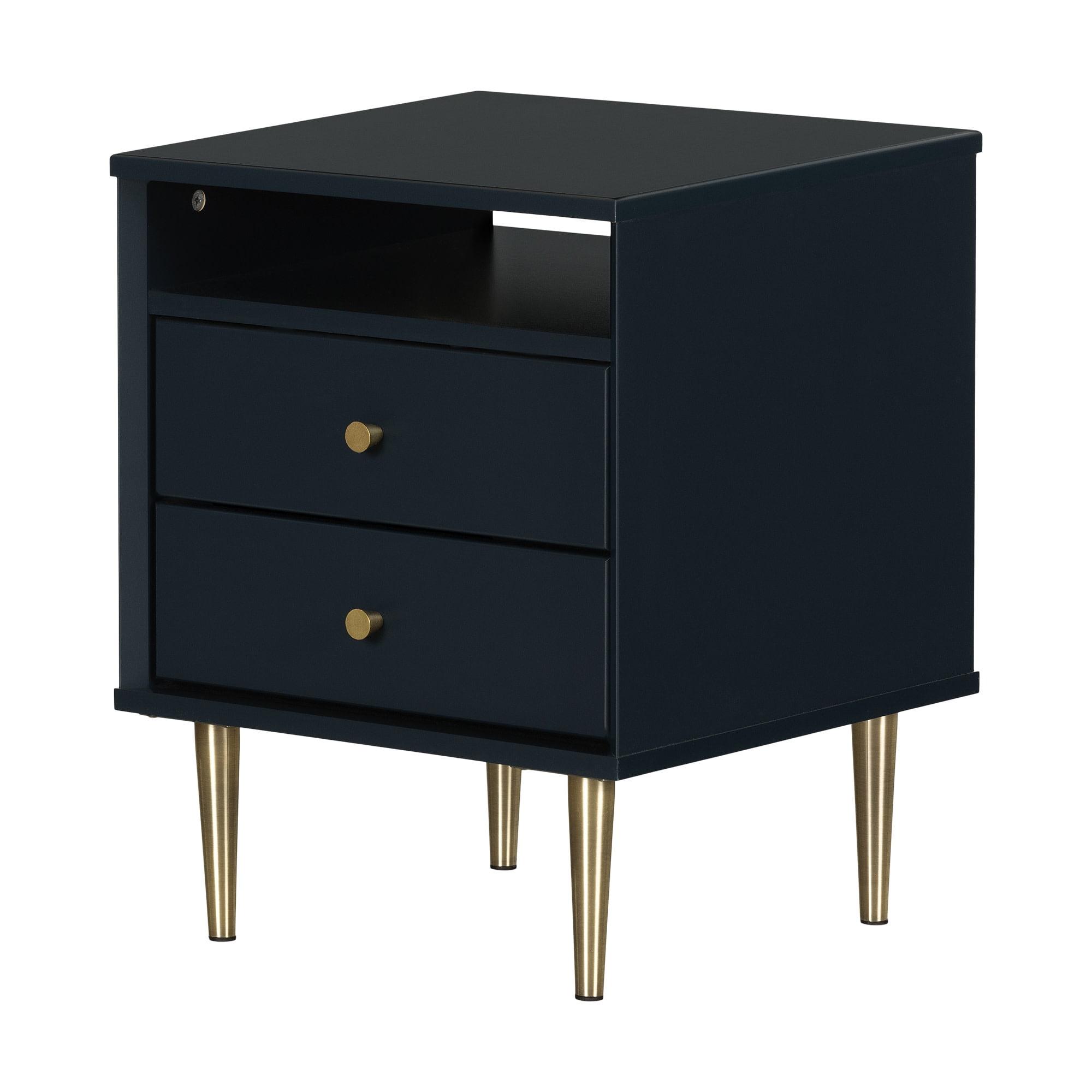 Dylane 2-Drawer Nightstand Navy - South Shore