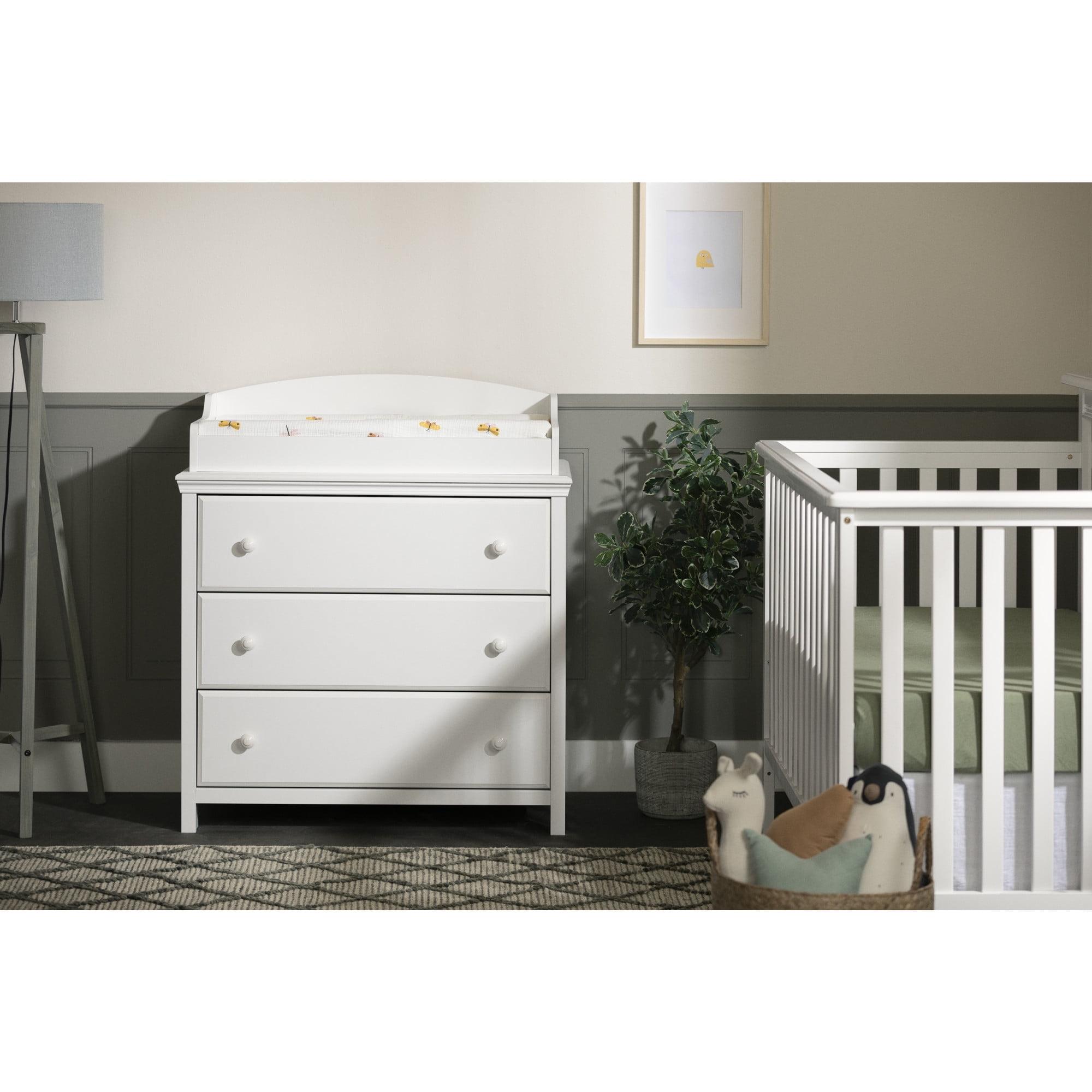 Cotton Candy Changing Table with Drawers - Pure White - South Shore