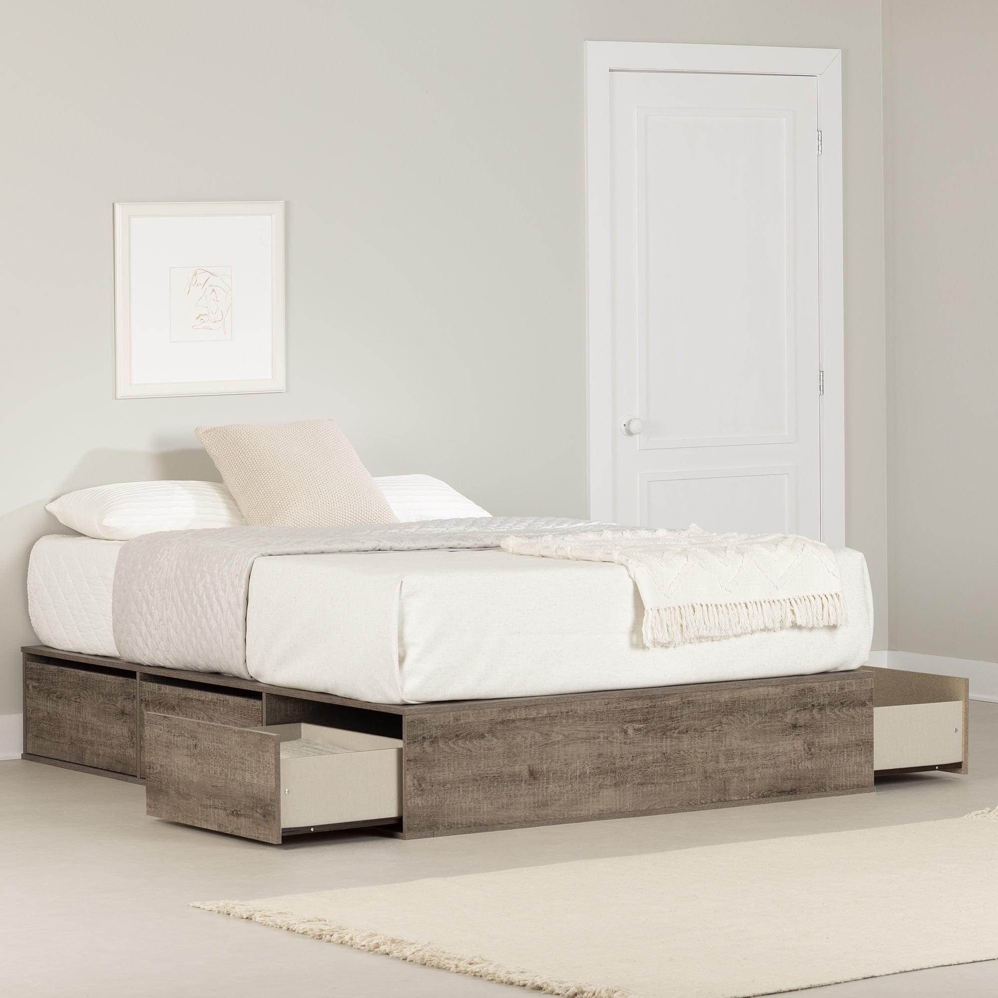 Fusion Queen 6-Drawer Platform Bed Pure Black