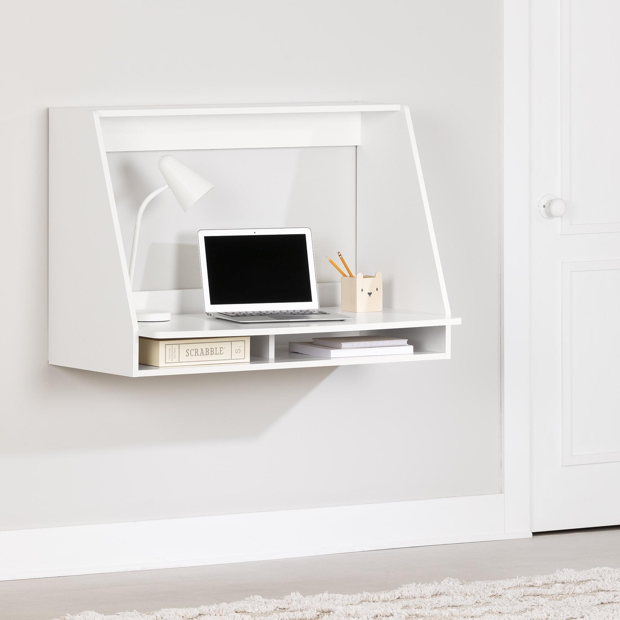 Hourra Wall Mounted Kids' Desk Pure White - South Shore