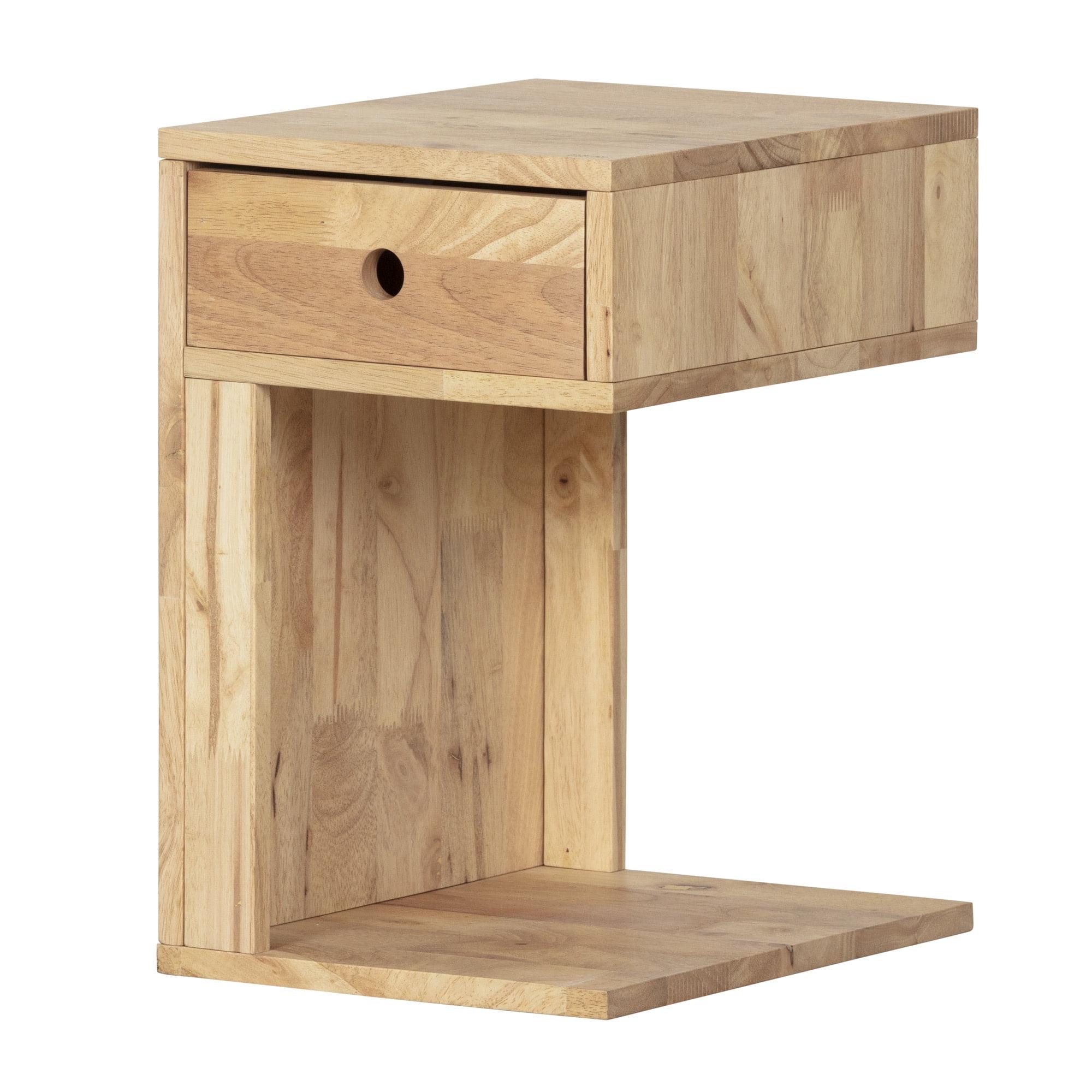 Kodali Solid Wood C Table End Table with Storage