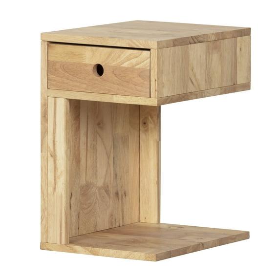 South Shore Kodali Solid Wood C Table End Table with Storage