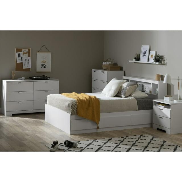 South Shore Reevo 3 Drawer Mate's & Captain's Bed with Bookcase by Southshore