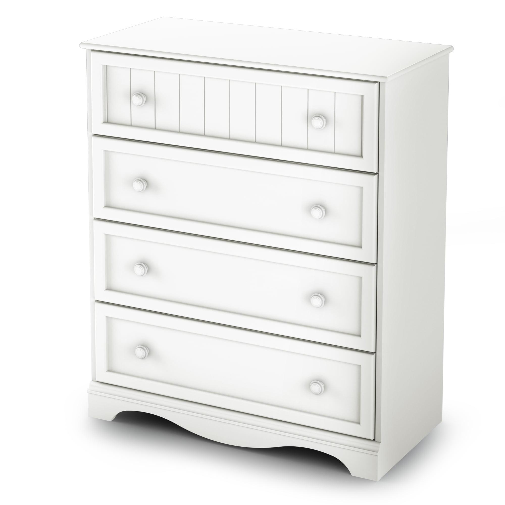 Savannah Pure White 4-Drawer Kids Chest