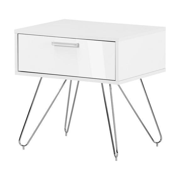 South Shore Slendel Nightstand Pure White