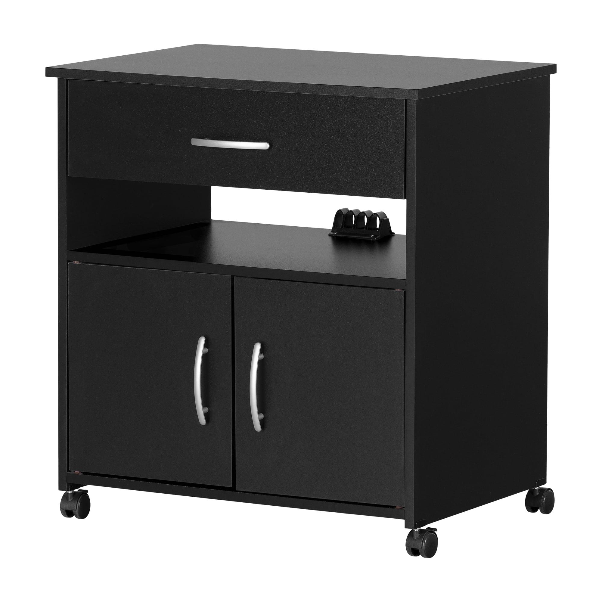 South Shore Axess 29.25'' H x 26.75'' W 2 - Cabinet Utility Cart with Wheels
