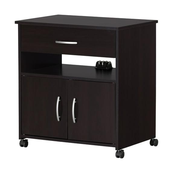 South Shore Axess 29.25'' H x 26.75'' W 2 - Cabinet Utility Cart with Wheels