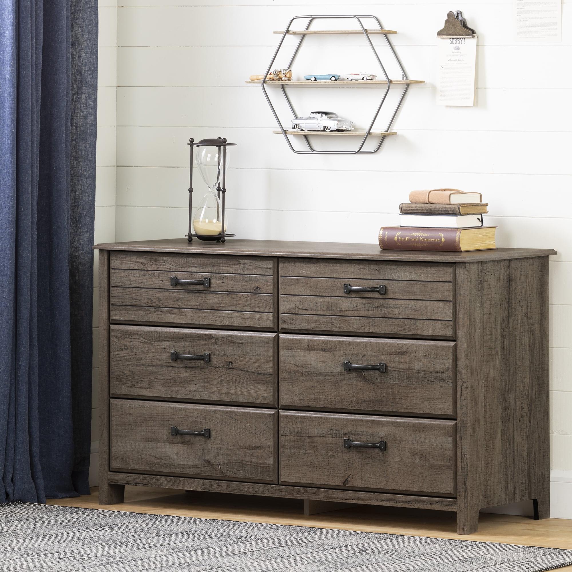 Fall Oak Double Nursery Dresser with Extra Deep Drawers