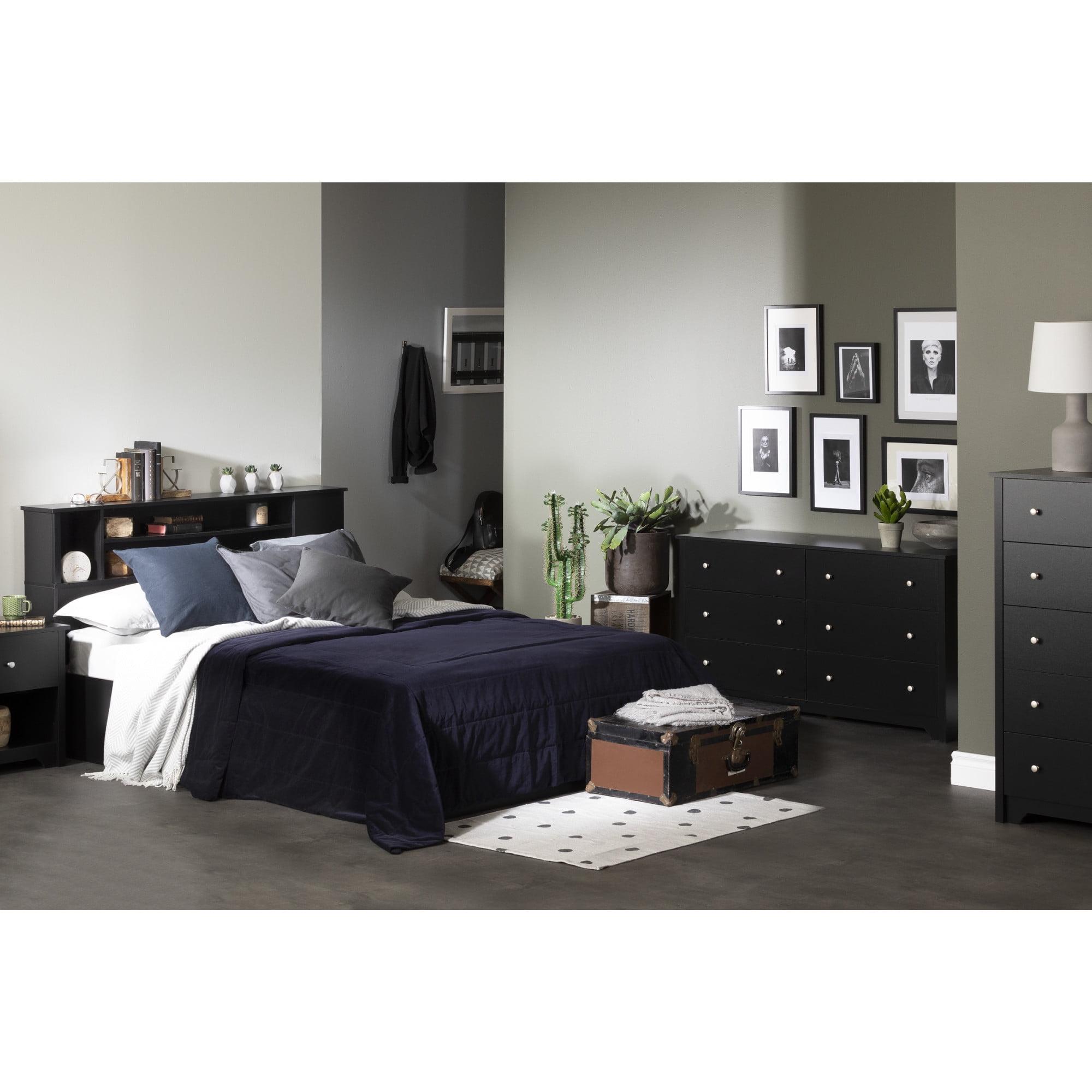 South Shore Vito, Contemporary Dresser,  Black