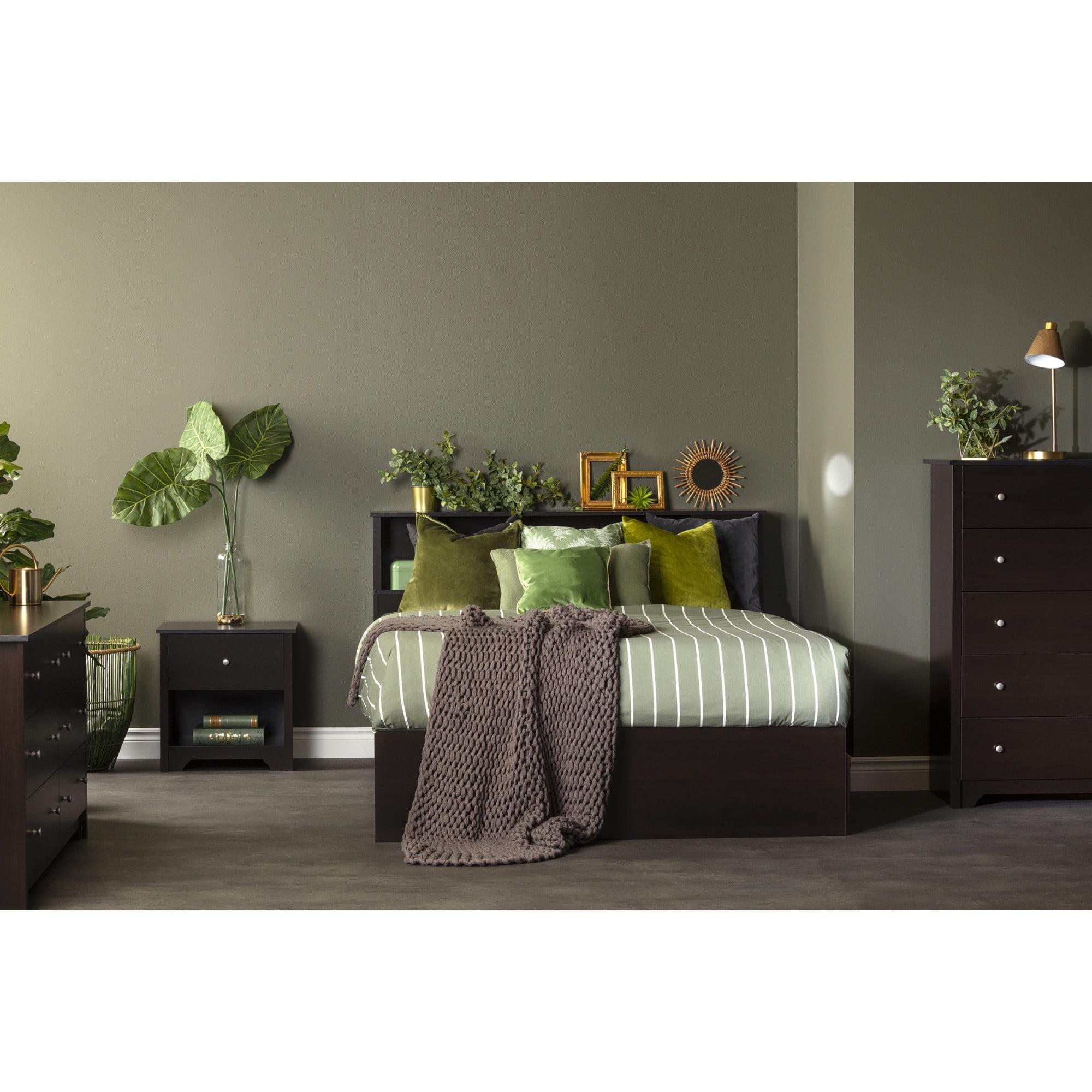 Contemporary Brown 6-Drawer Double Dresser with Deep Storage