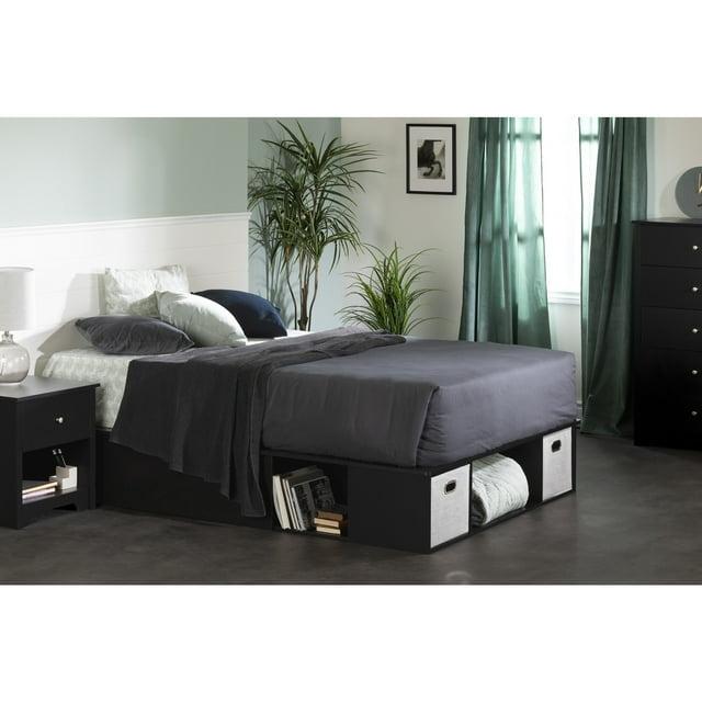 Vito Contemporary Storage Bed With Baskets
