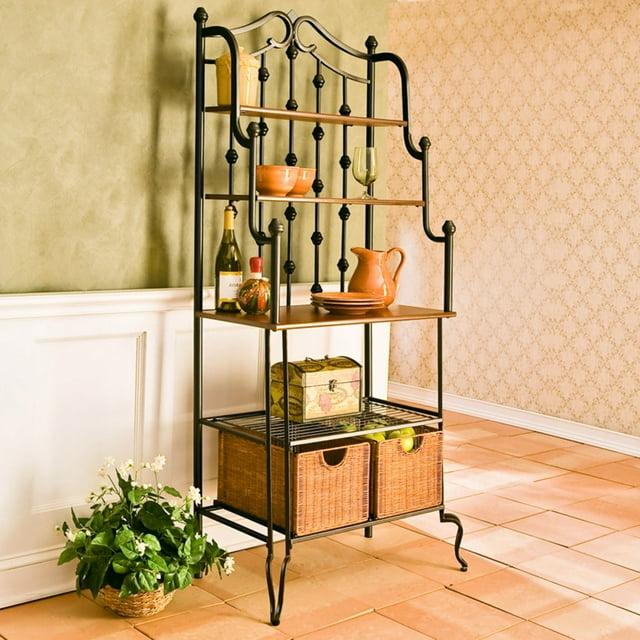 Saint Pierre Bakers Rack - KA0763 - Black/Brown - SEI
