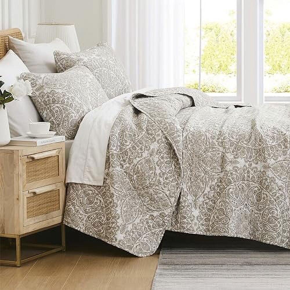 Southshore Fine Living Oversized Ashanti Lightweight 3-Piece Soft Microfiber Quilt Set