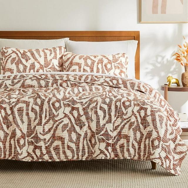 Southshore Fine Living Oversized Khari Lightweight 2-Piece Quilt Set Slate Twin / Twin XL
