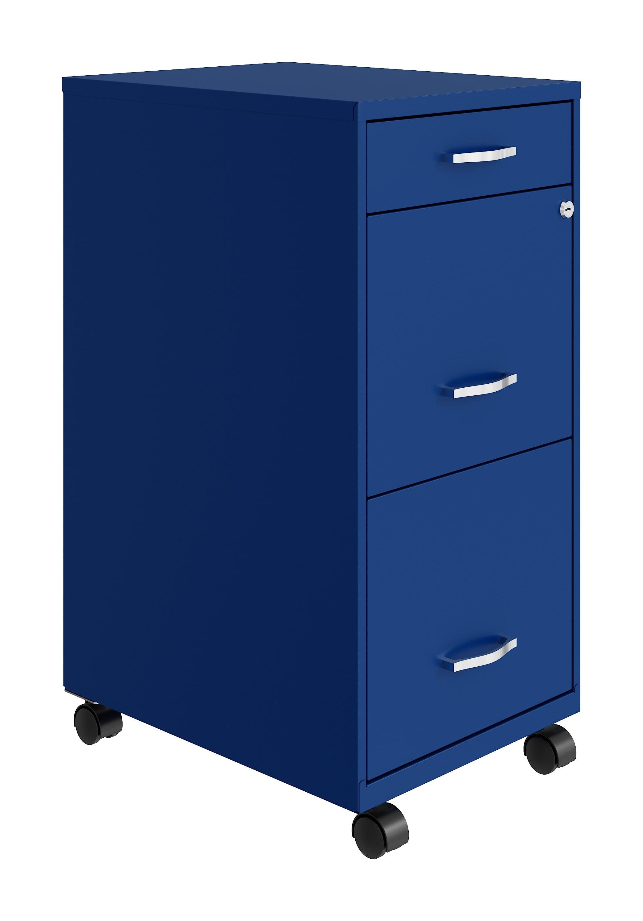 14.25'' Wide 3 -Drawer Mobile Steel File Cabinet