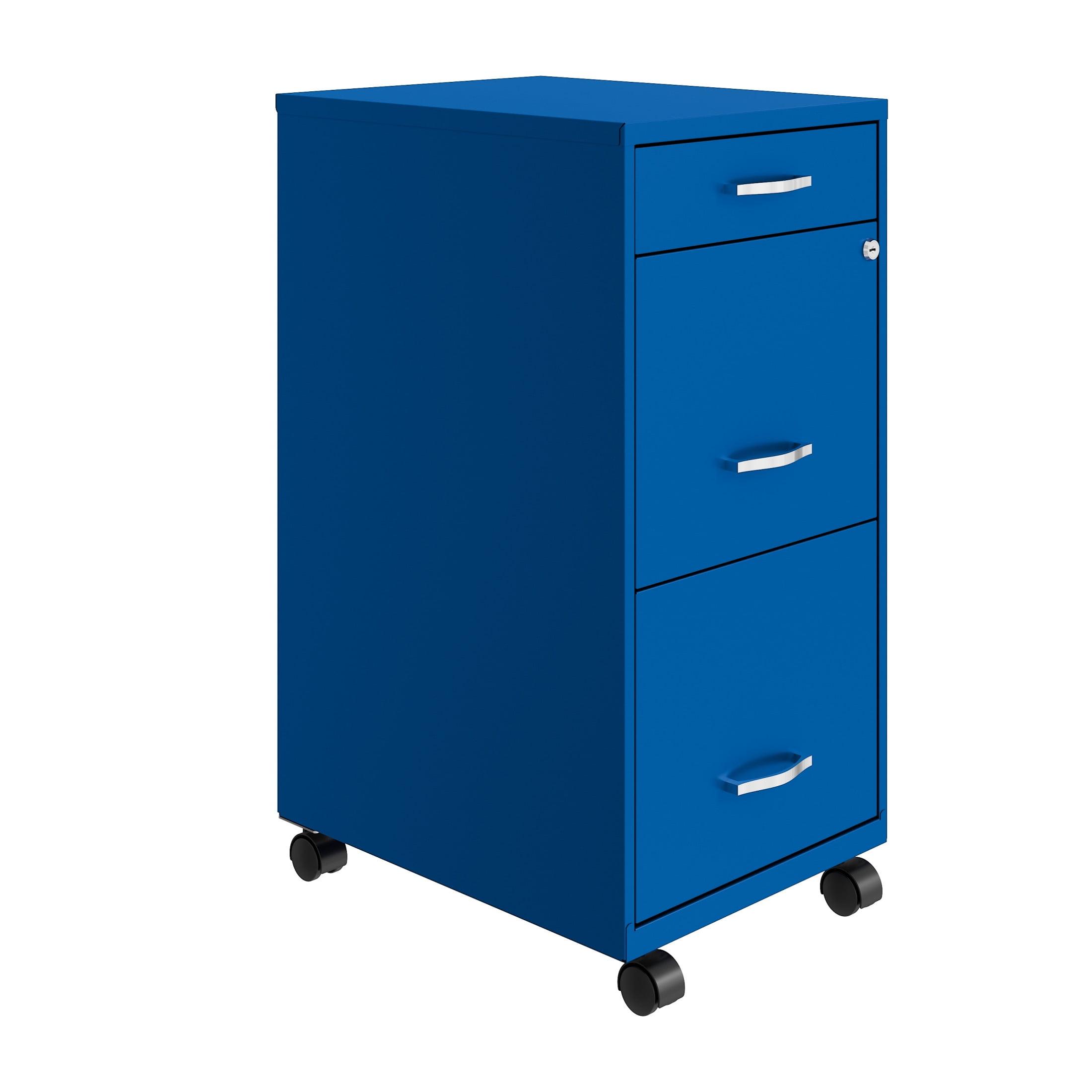 14.25'' Wide 3 -Drawer Mobile Steel File Cabinet