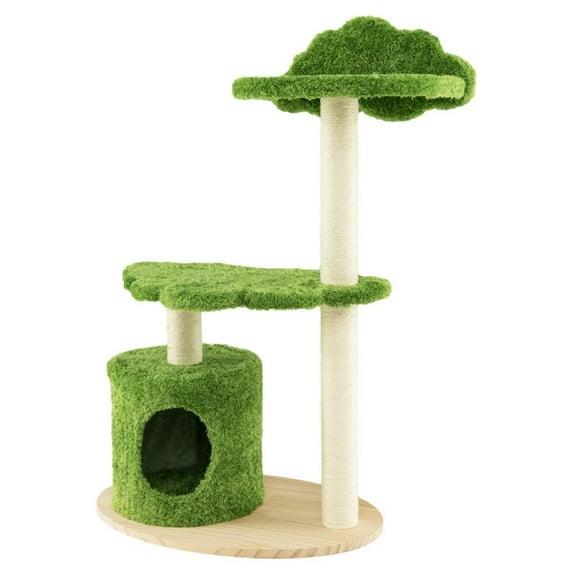 Tucker Murphy Pet™ 38" Cute Cat Tree Cat Condo Furniture With Fully Wrapped Sisal Scratching Posts