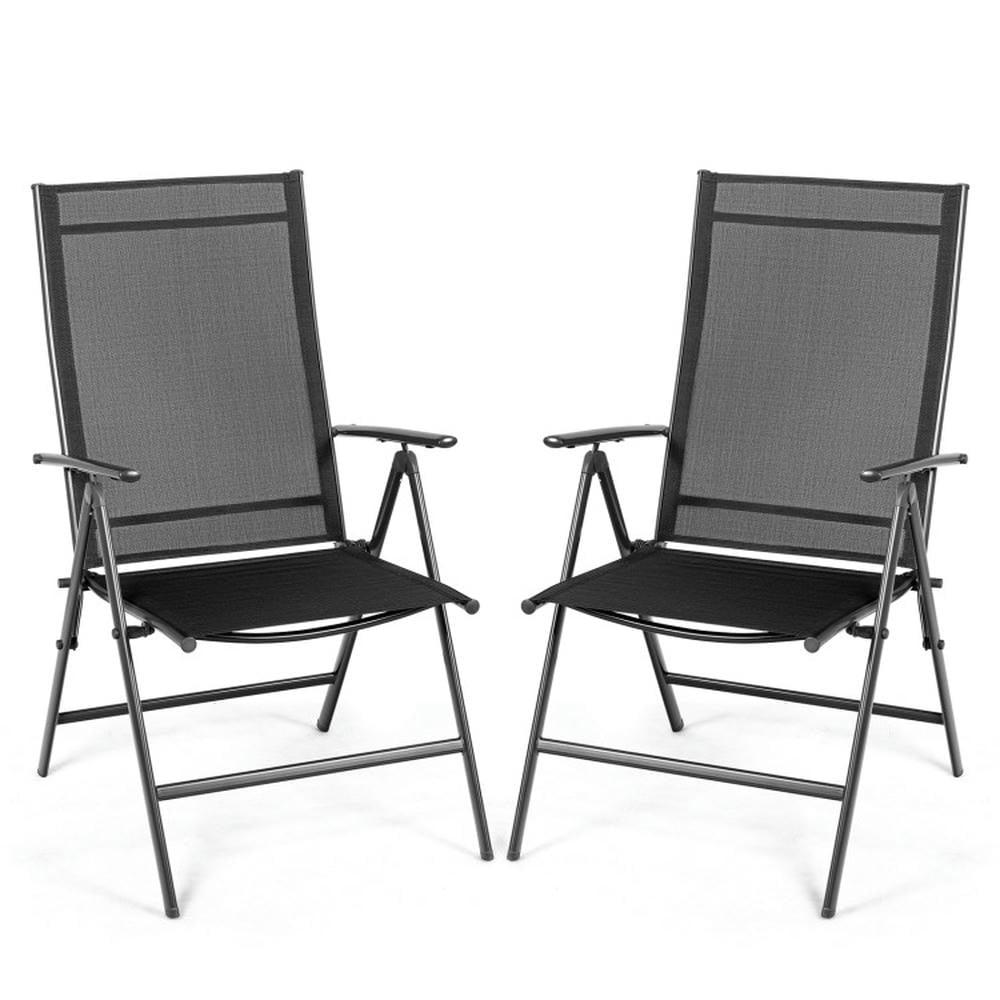Corrigan Studio® Set Of 2 Adjustable Portable Patio Folding Dining Chair Recliners