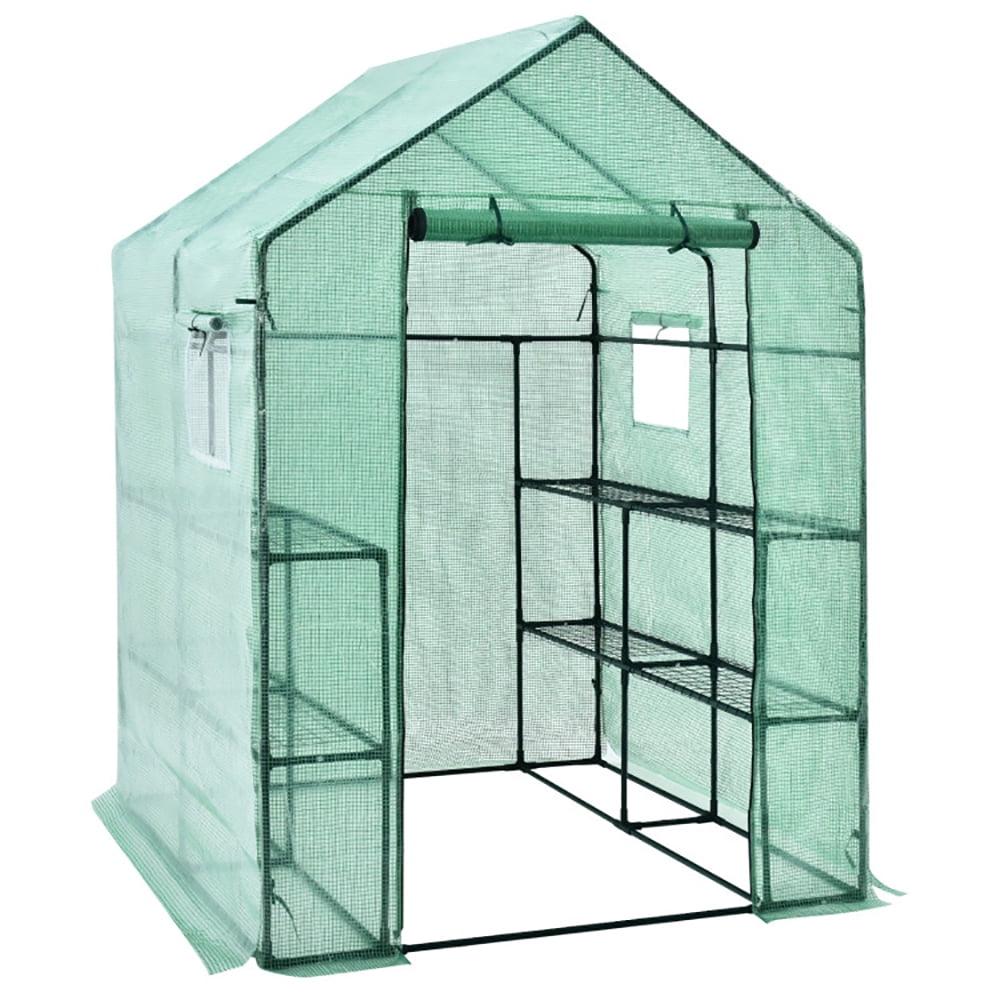 Topcobe Walk-in Greenhouse 56 x 56 x 77 Inch Gardening with Observation Windows, Small Outdoor Grow Tent for Garden