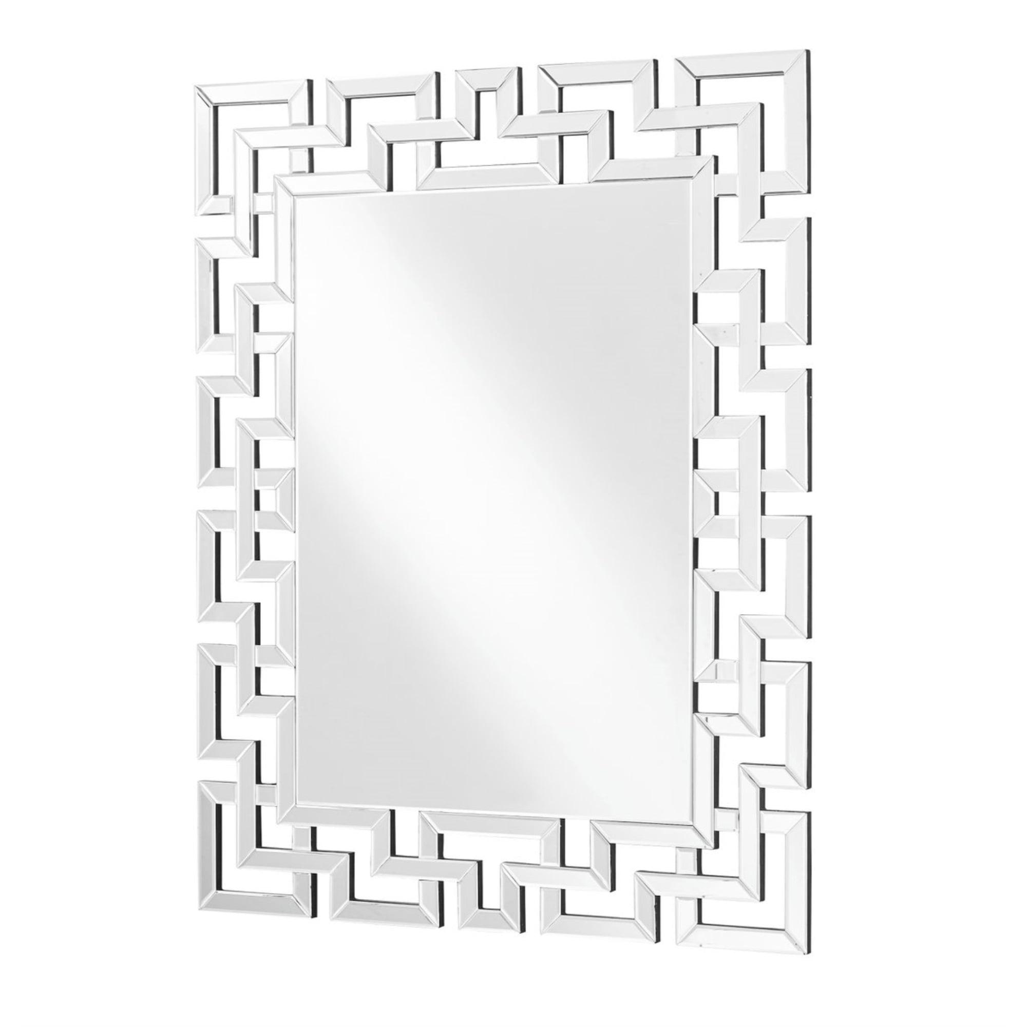 Elegant Lighting Sparkle 37.5 in. Contemporary Rectangle Mirror in Clear