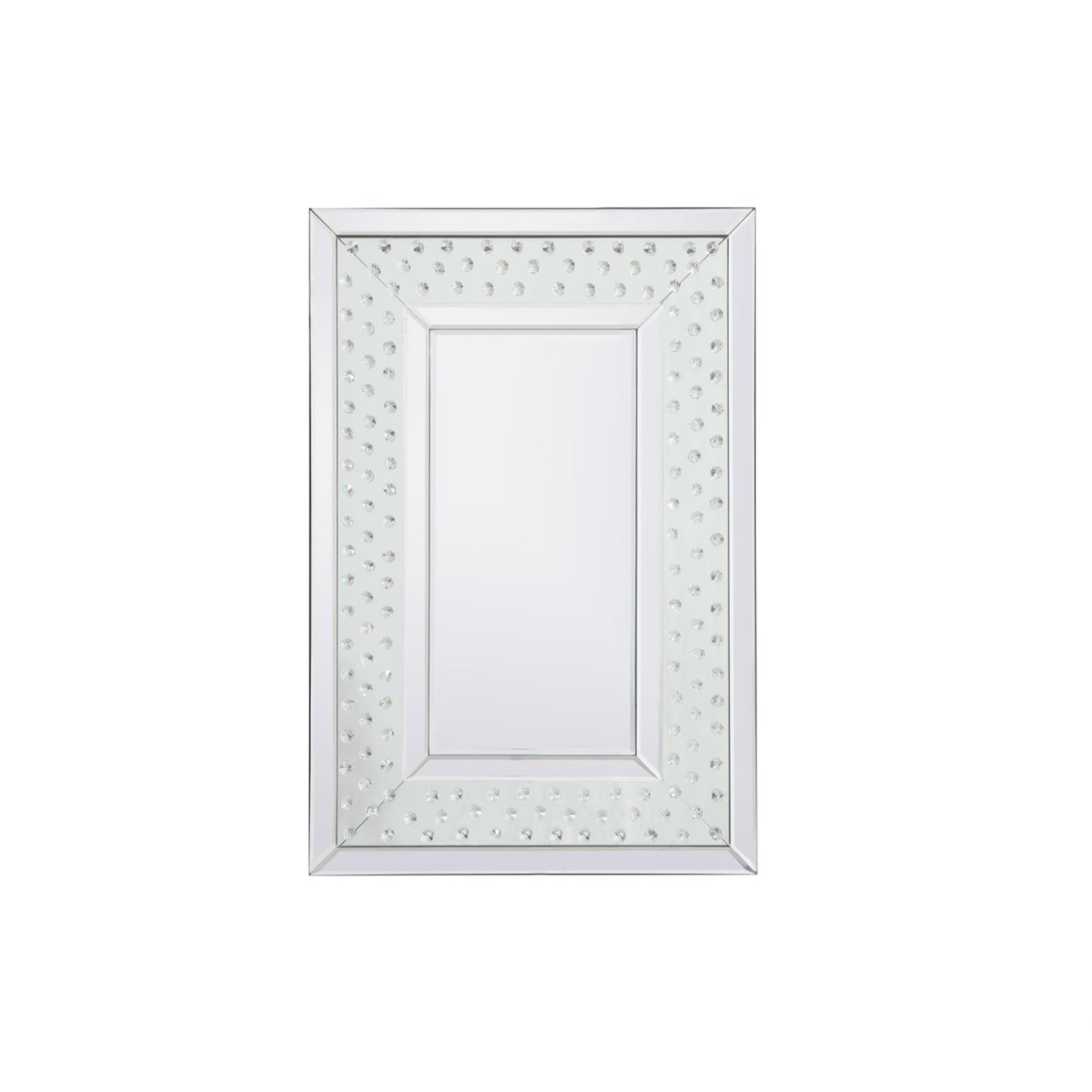 Elegant Lighting Sparkle collection crystal mirror 20 x 30 inch