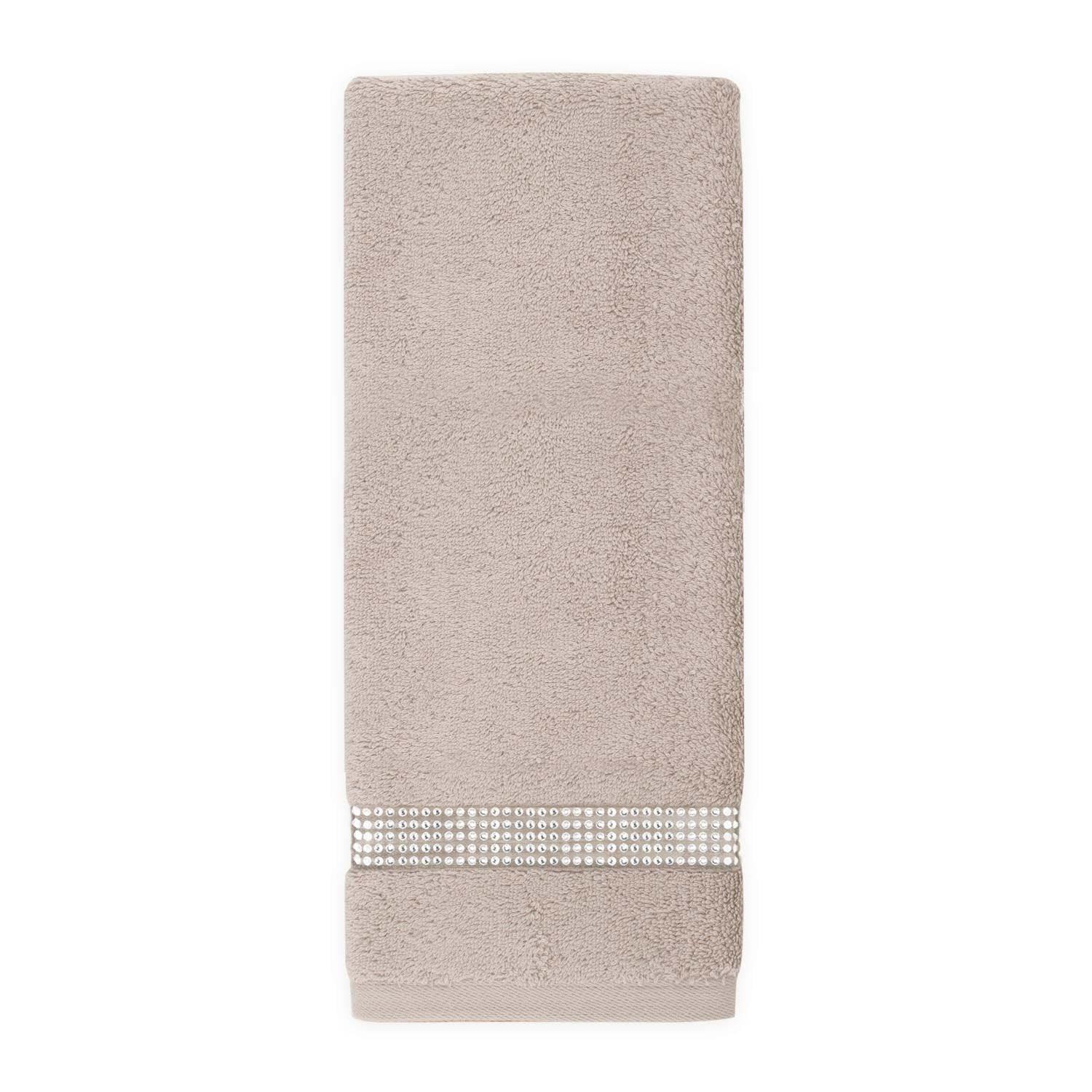 Sparkles Home Stripe Rhinestone Hand Towel (Set of 2)