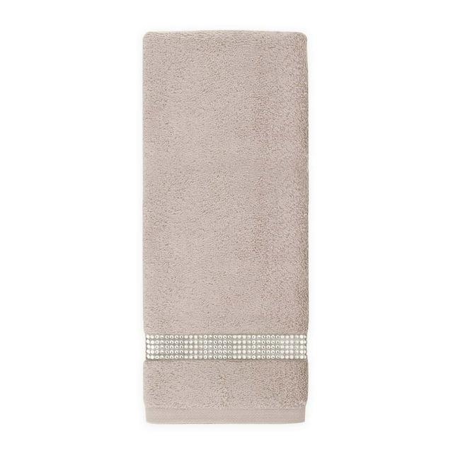 Sparkles Home Stripe Rhinestone Hand Towel (Set of 2)