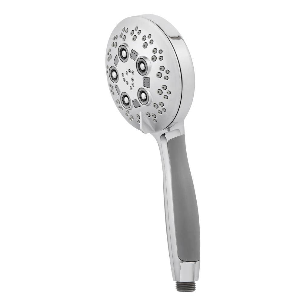 Rio Chrome Multi-Function Handheld Shower Head with Adjustable Settings