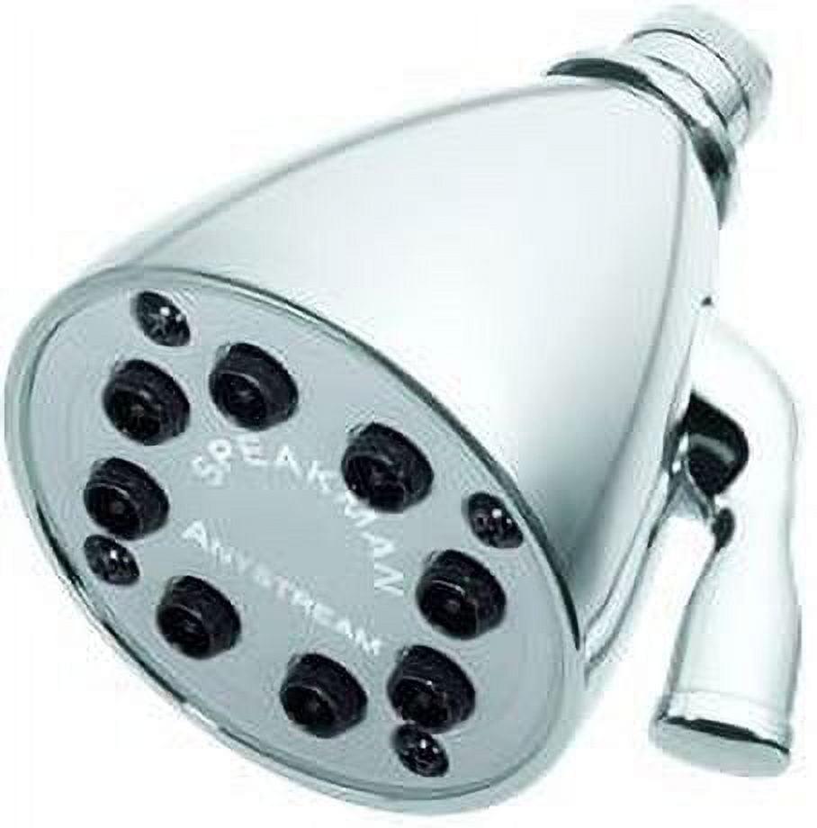 Speakman S-2251 Signature Icon Anystream Adjustable High Pressure Shower Head - 2.5 GPM Solid Brass Replacement Bathroom Showerhead, Polished Chrome