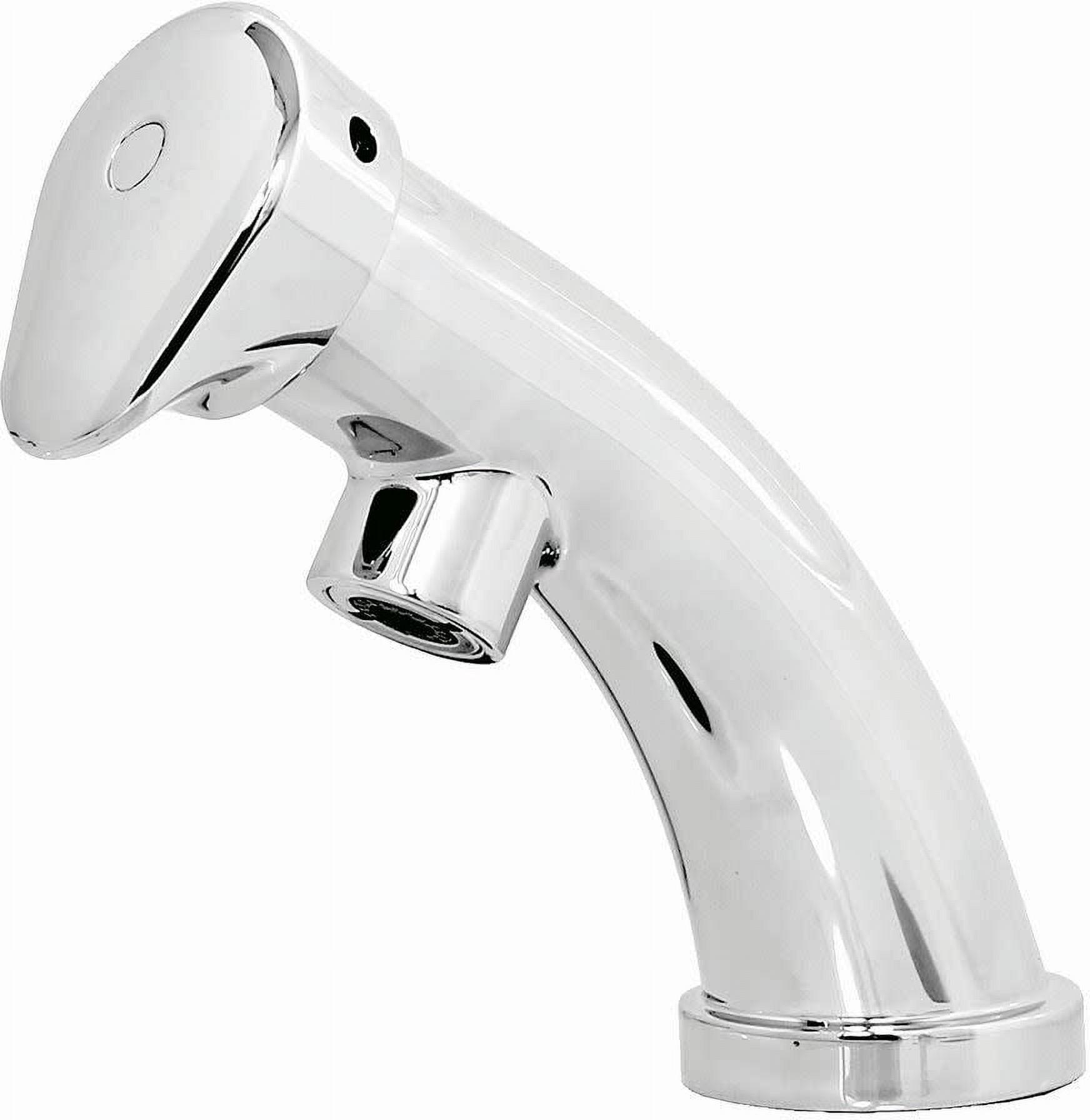 Polished Chrome Easy-Push ADA-Compliant Bathroom Faucet