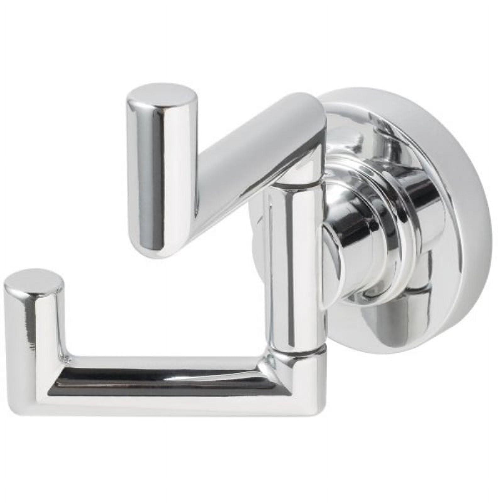 Neo Polished Chrome Double Robe Hook with Pivoting Arms