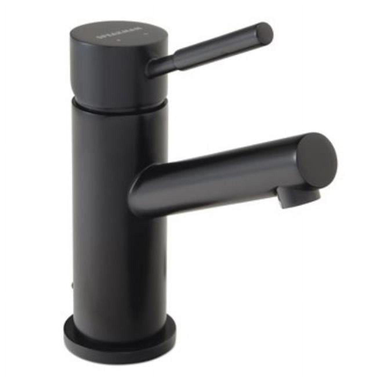 Matte Black Single Lever Brass Bathroom Faucet