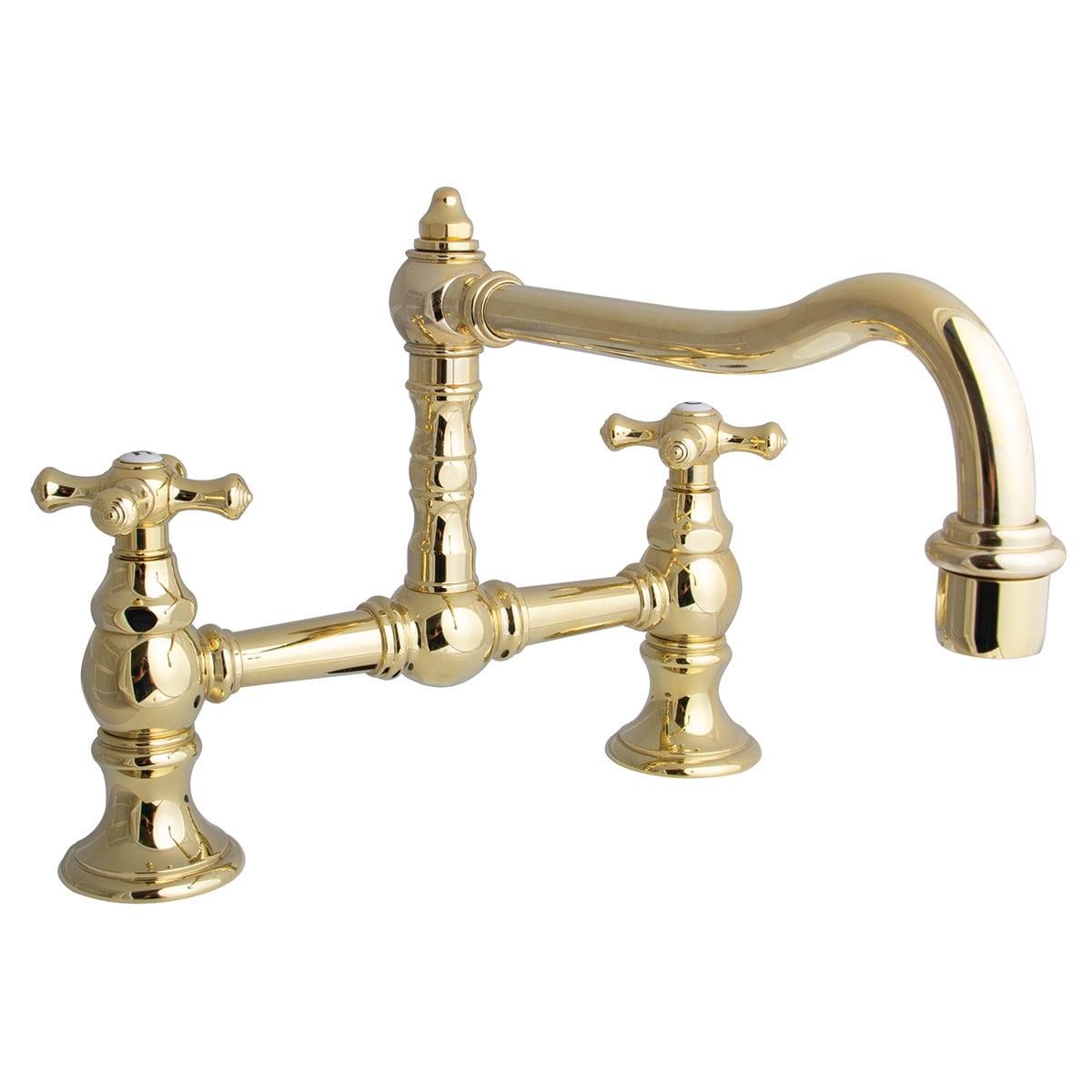 Proper Double Handle Kitchen Faucet