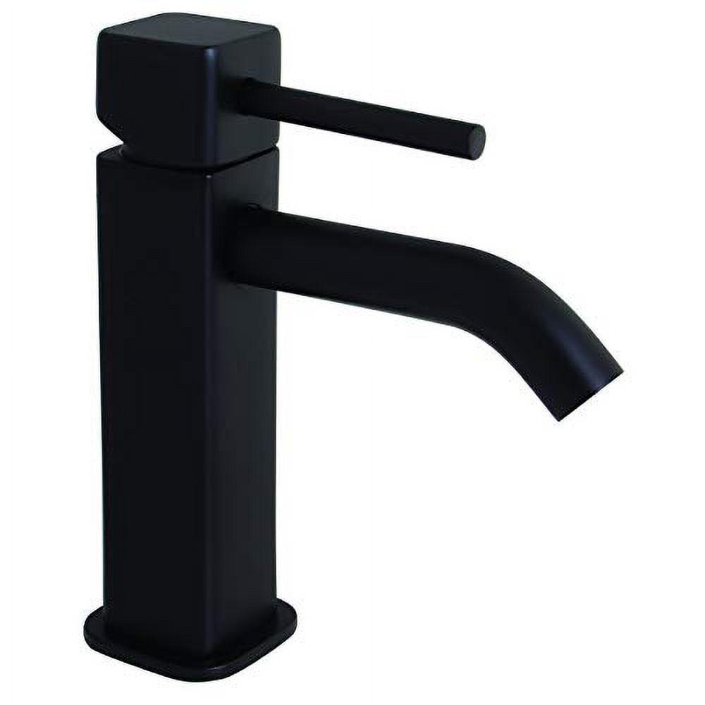 Matte Black Single Hole Stainless Steel Bathroom Faucet